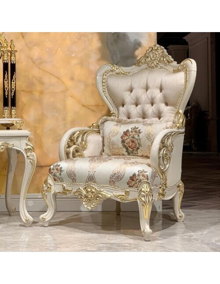 order a super luxury wood frame sofa set at the best price