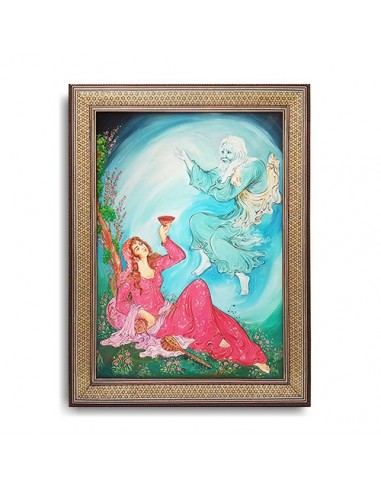 Decorative Miniature Painting Tableau Angel Full View