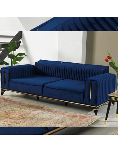 navy blue modern sofa
