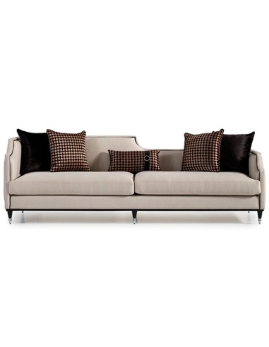 beige and black 3 seater modern sofa