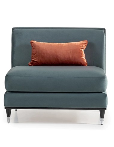 azure grey modern sofa chair