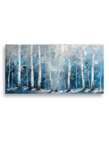 White Tree Abstract Wall Painting