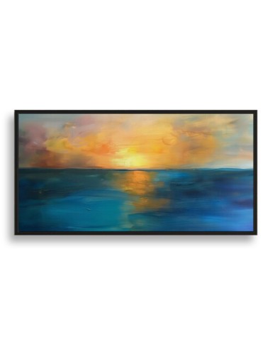 Sunset Horizon Scene Abstract Wall Painting