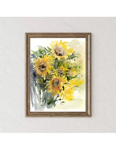 Sunflower Abstract Wall Painting