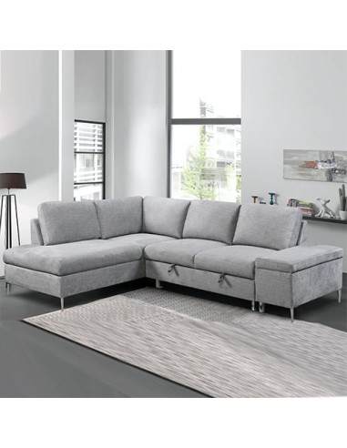 grey sectional modern couch bed