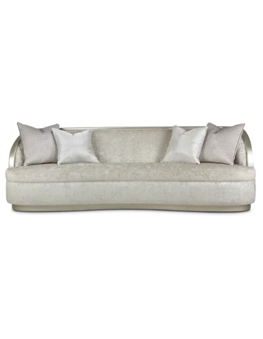 modern sofa in silver upholstery