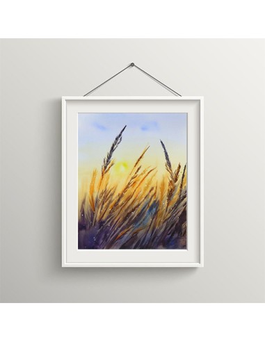 Wheat Landscape Wall Painting