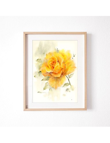 Yellow Rose Canvas Painting