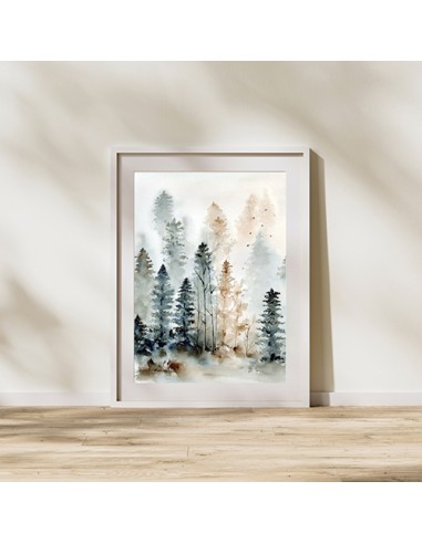 Pine Trees Canvas Painting in Decor