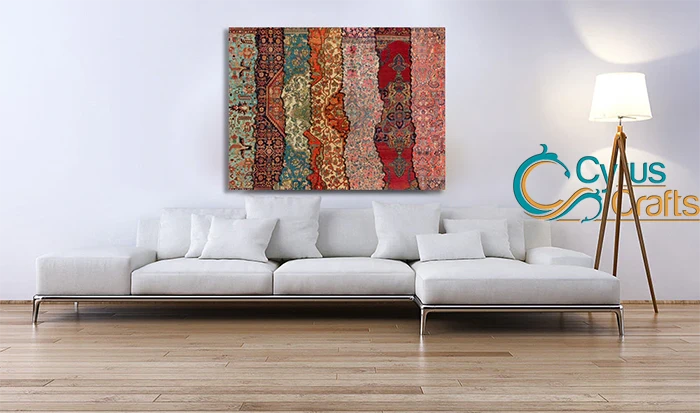 Canvas-Painting of Persian Rug Design in Decor.jpg