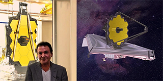 Firouz Naderi with James Webb Space Telescope