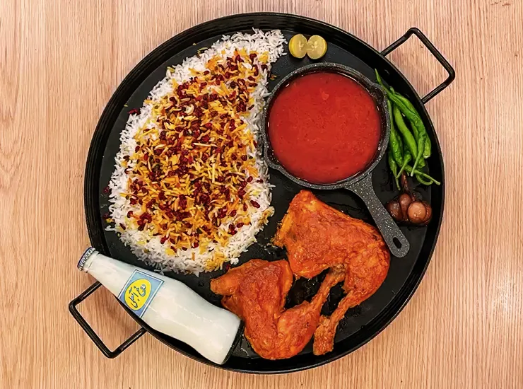 Persian rice and chicken