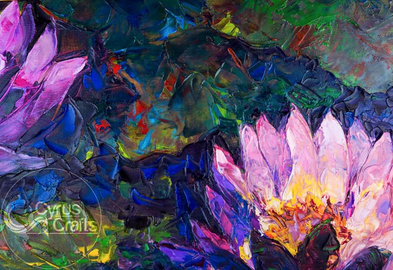 Dropship Hand Painted Oil Painting Original Colorful Oil Painting On Canvas  Modern Textured Wall Art Abstract Leaves Art Decor Custom Gift Painting  Living Room Wall Decor to Sell Online at a Lower