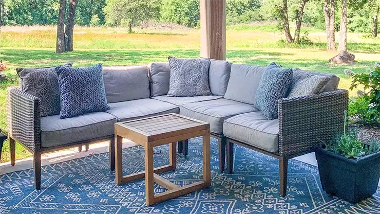 l shaped outdoor couch