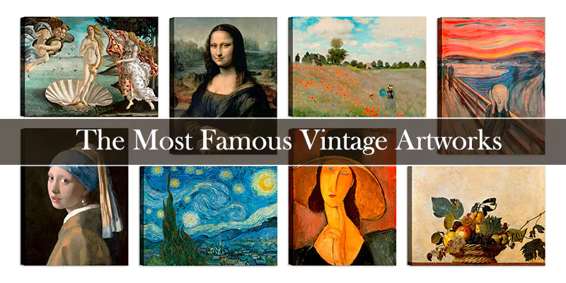 most famous vintage artworks