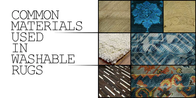 washable rugs materials