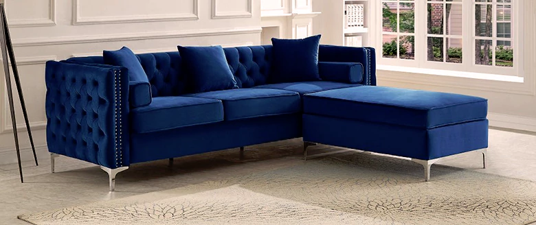 blue modern sectional sofa set for sale in Toronto