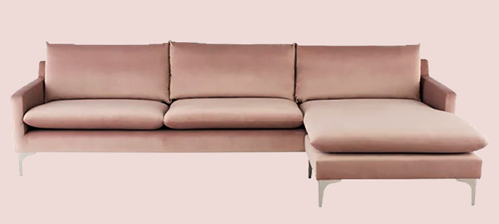 golden rose sectional modern couch for sale