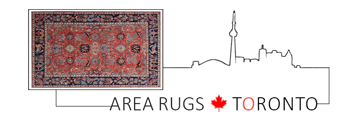 Persian blue area rug