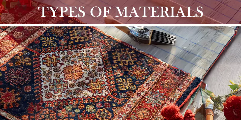 colorful rugs materials
